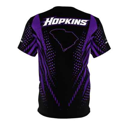 SeaDoo RXTX Cyber Racing Dri Fit Tee — Midnight Purple & Black All-Over Print