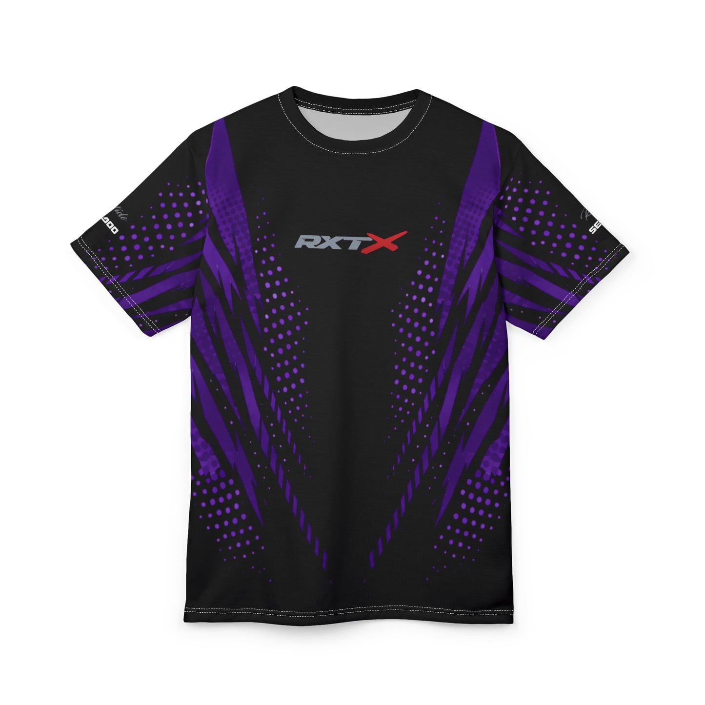 SeaDoo RXTX Cyber Racing Dri Fit Tee — Midnight Purple & Black All-Over Print