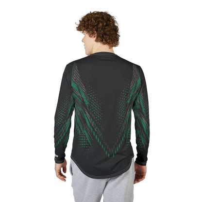 Men's SeaDoo RXPX X-Team Performance UPF Protection UV Long Sleeve Shirt — Apex Racing Green & Carbon Fiber