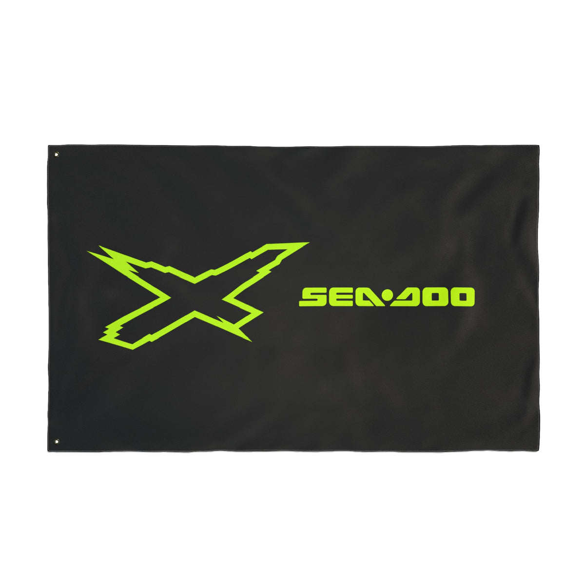 Sea‑Doo X-Team Performance Flag — Double‑Sided Manta Green Watersports Banner