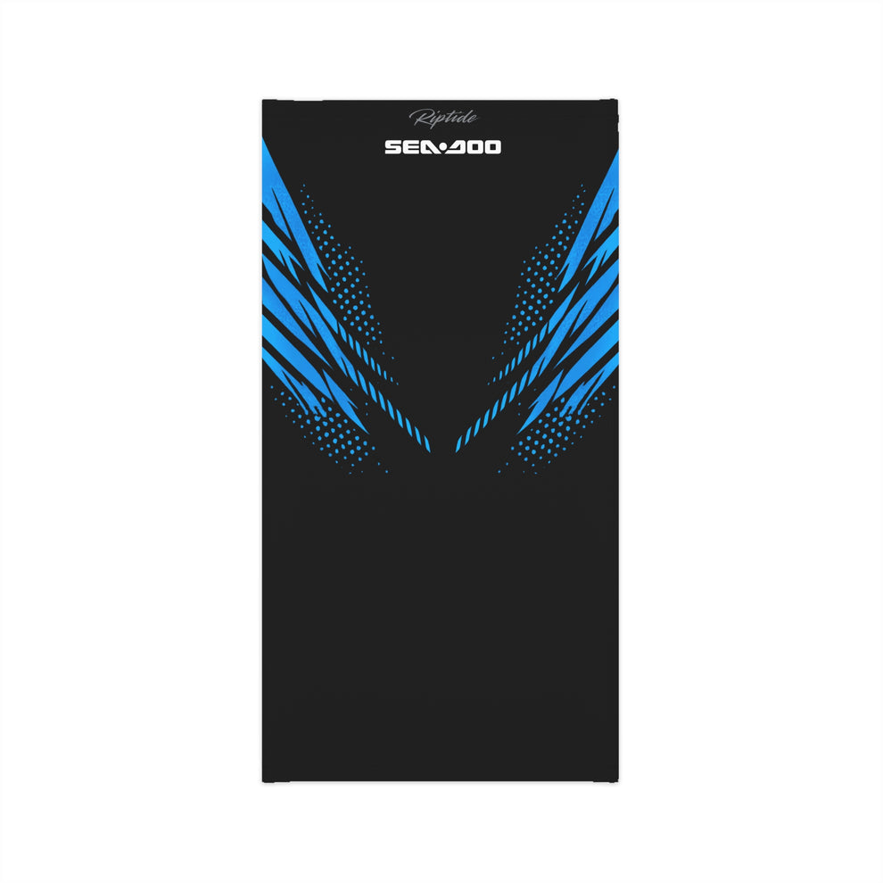 SeaDoo RXTX Racing Neck Gaiter — Gulfstream Blue & Black Midweight Fac ...