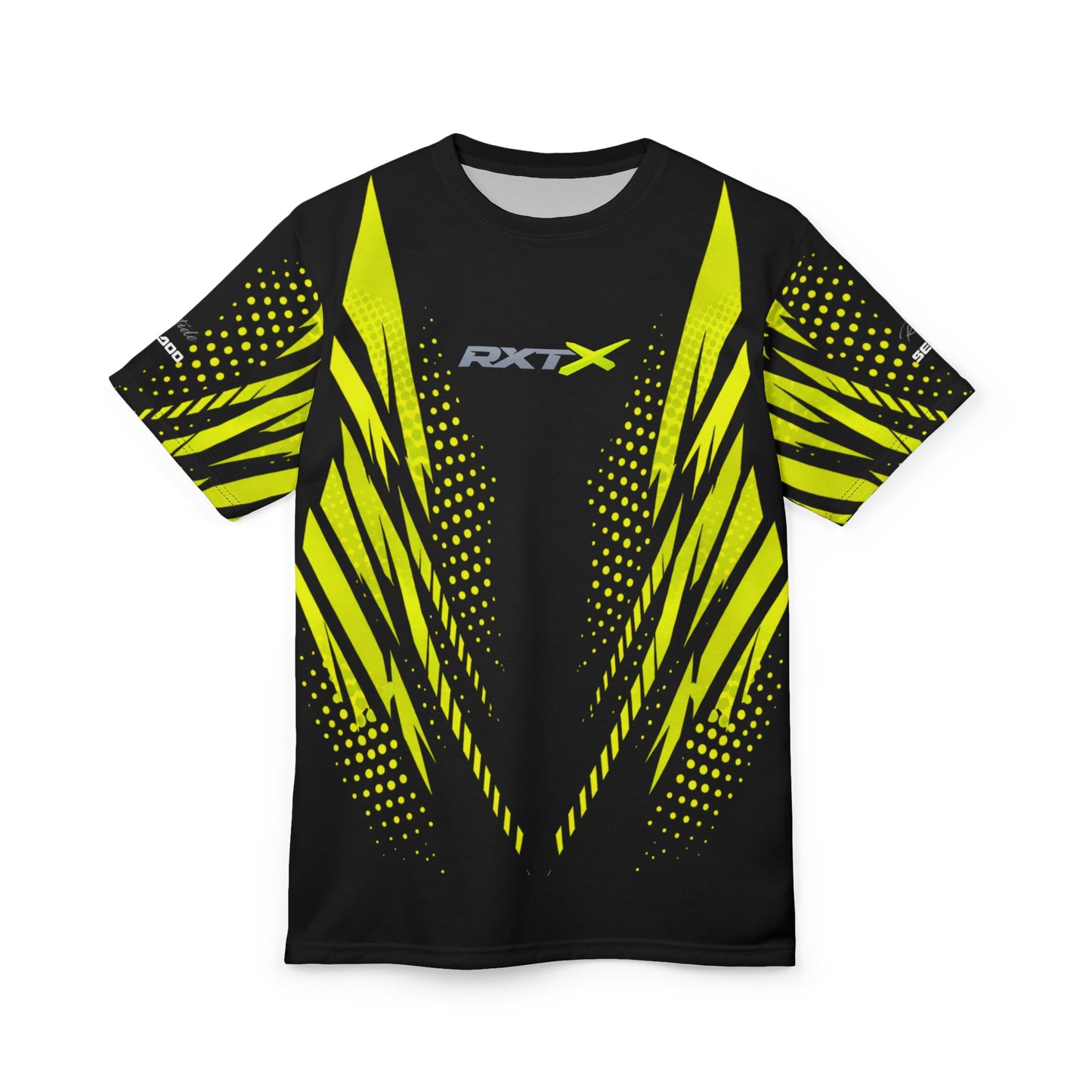 SeaDoo RXTX X-Team Cyber Racing Dri Fit Tee — Manta Green & Black All-Over Print
