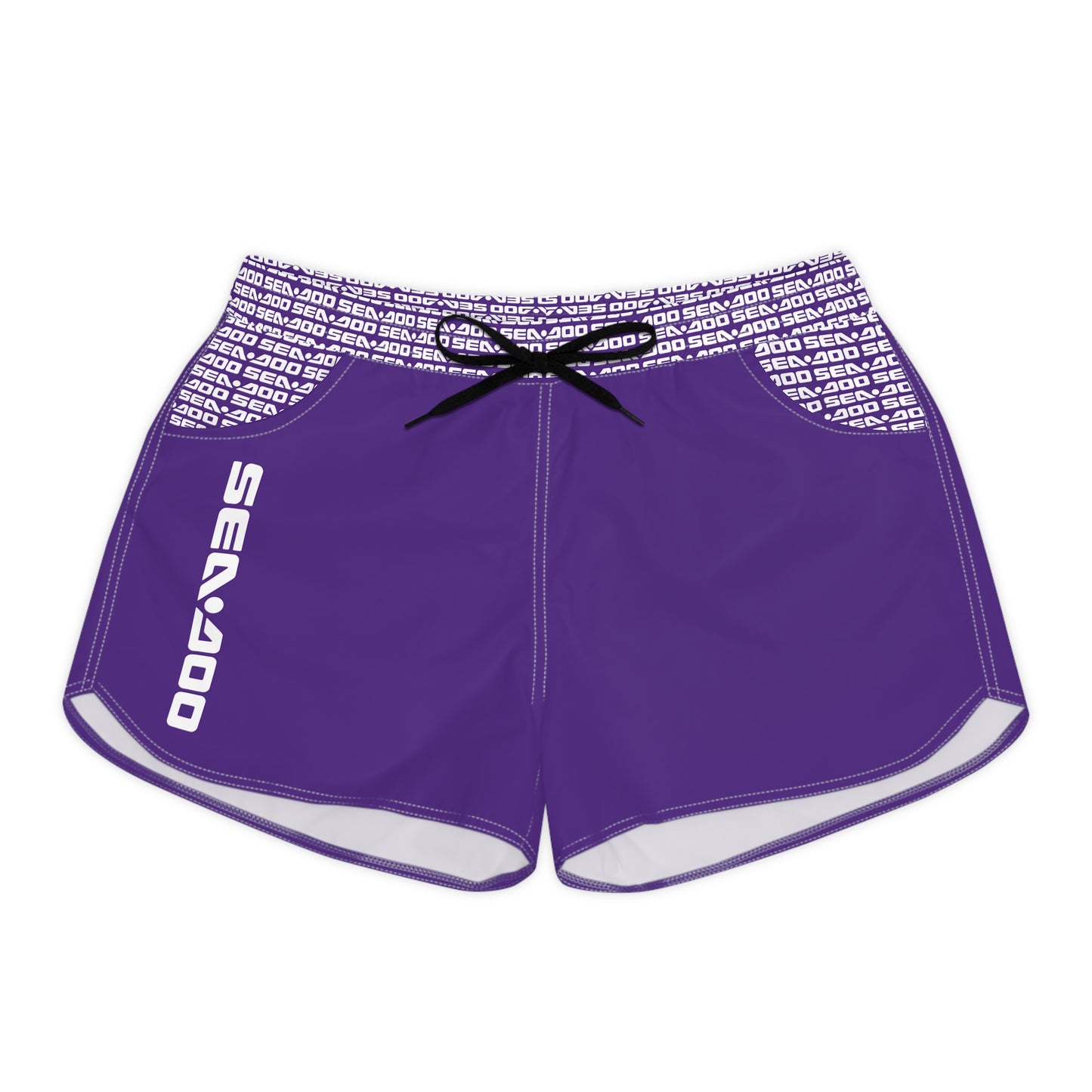 SeaDoo Performance Swim Shorts Women's Beach Riding Shorts Purple - Vert