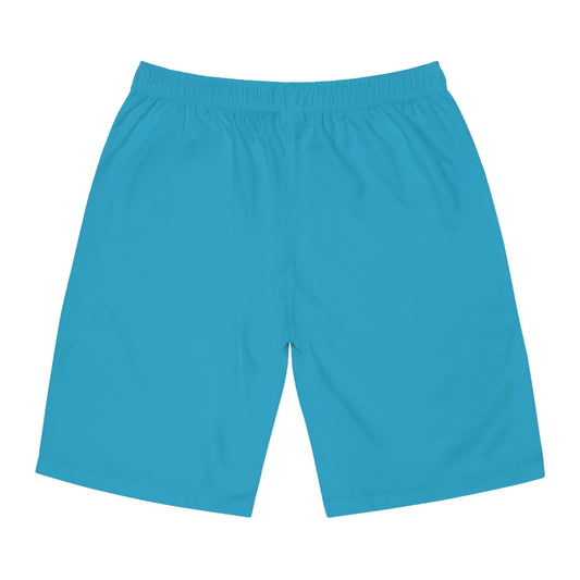 Men's X-Team Performance Board Shorts — Beach Swim Trunks Turquoise