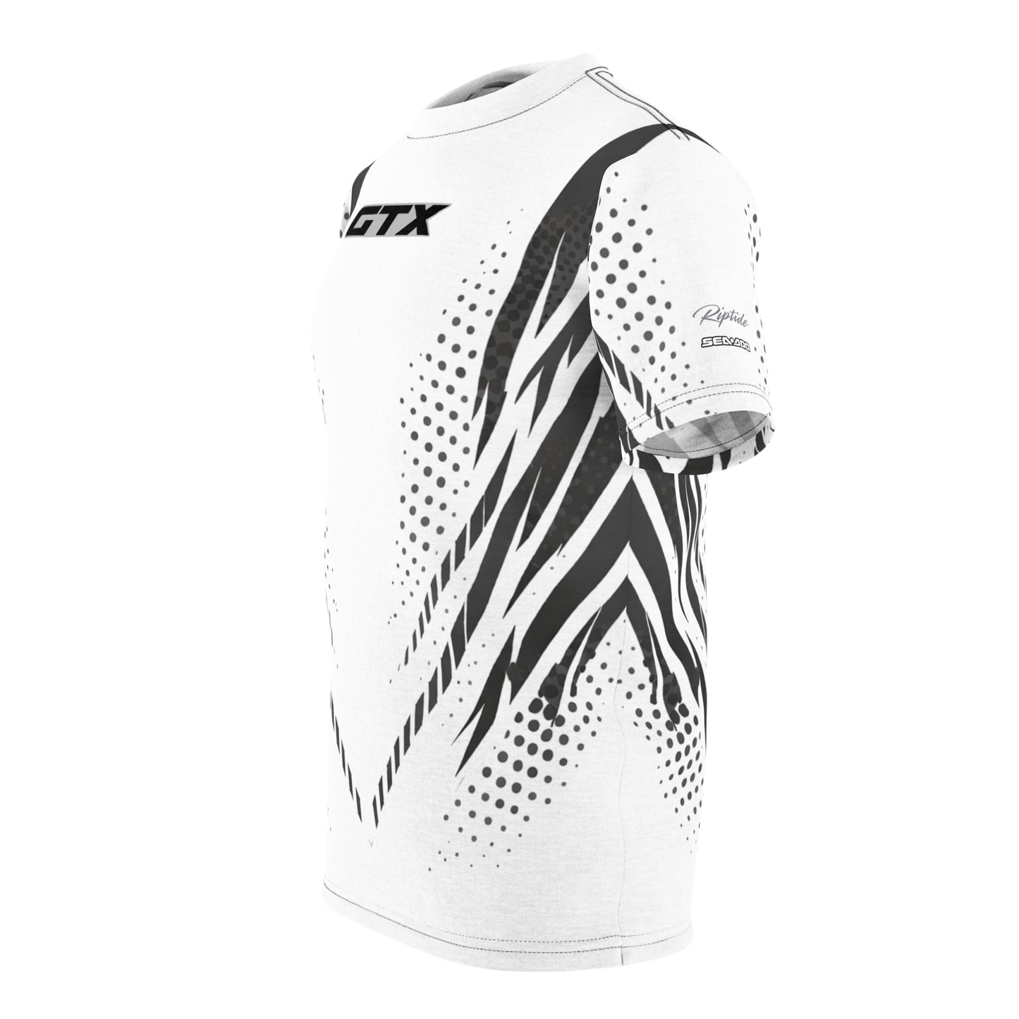 SeaDoo GTX X-Team Cyber Racing Dri Fit Tee — Grey & White All-Over Print