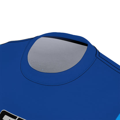 SeaDoo GTX X-Team Cyber Racing Dri Fit Tee — Gulfstream Blue & Abyss Blue All-Over Print