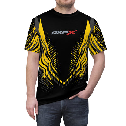 SeaDoo RXPX X-Team Cyber Racing Dri Fit Tee — Millenium Yellow Grey & Black All-Over Print