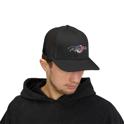 Riptide USA 250 Trucker Cap - American Flag Snapback Hat