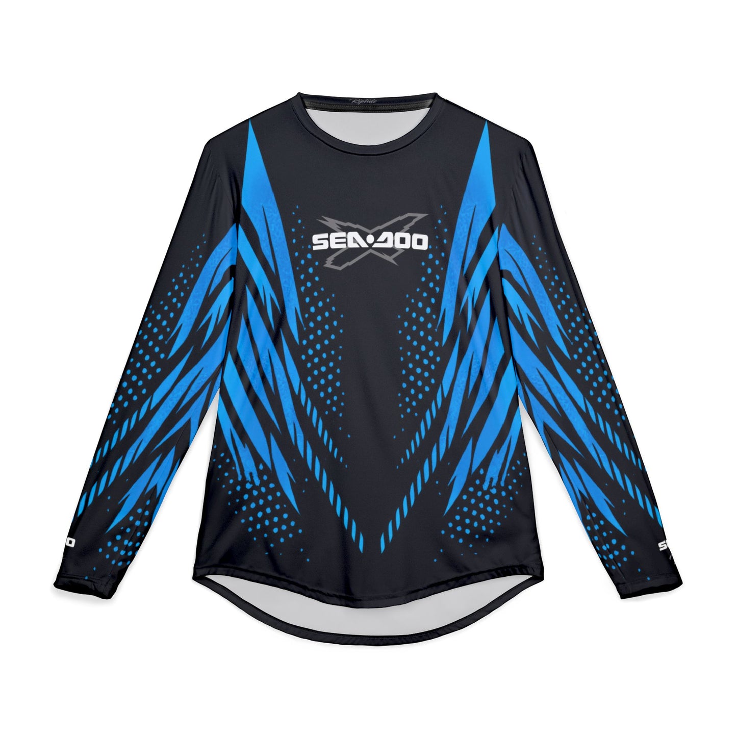 Men's SeaDoo X-Team Performance UPF Protection UV Long Sleeve Shirt — Gulfstream Blue