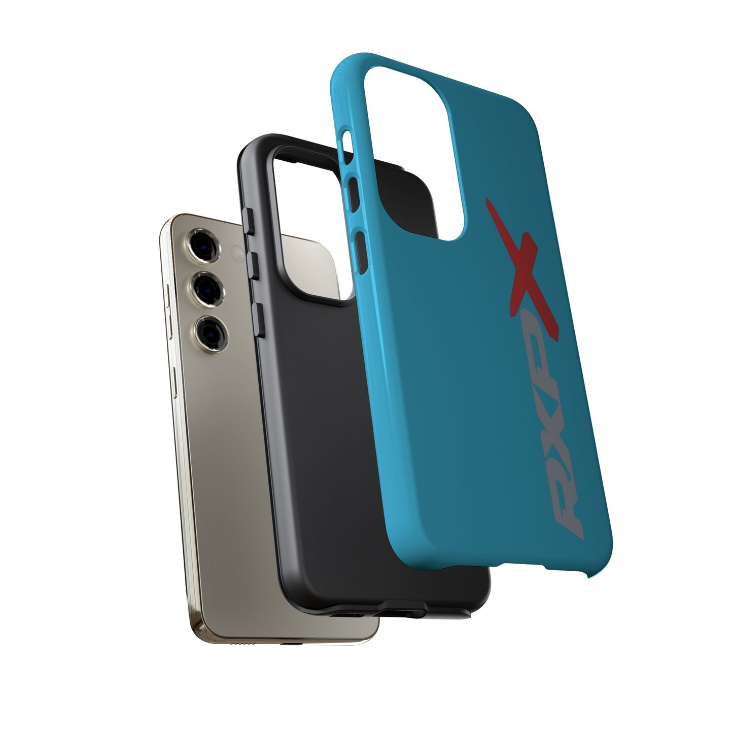 RXPX Tough Phone Case — iPhone Samsung Google Pixel Protective Cover Turquoise