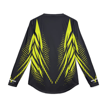Men's SeaDoo RXTX X-Team Performance UPF Protection UV Long Sleeve Shirt — Manta Green