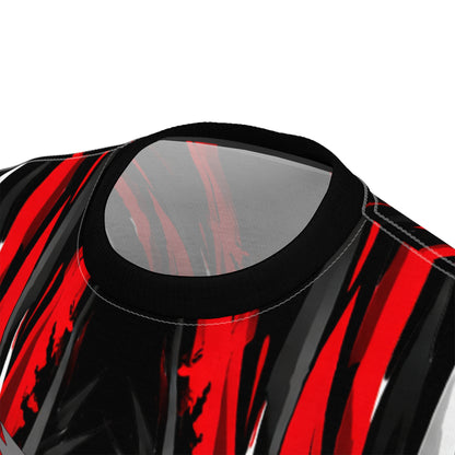 SeaDoo X-Team Racing Graphic Tee — Red & Black All-Over Print
