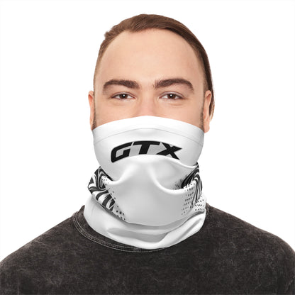SeaDoo GTX Racing Neck Gaiter — Grey & White Midweight Face Shield Mask