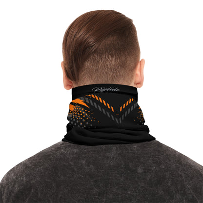 SeaDoo GTX Racing Neck Gaiter — Grey & Orange Midweight Face Shield Mask