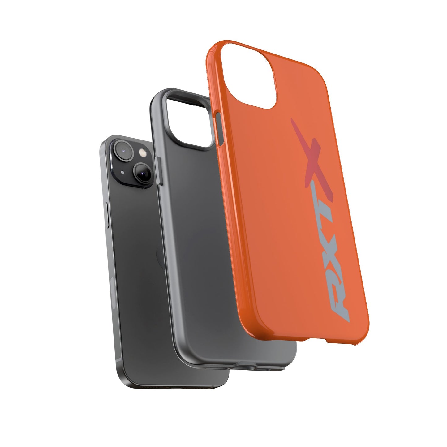 RXTX Tough Phone Case Protective Cover - iPhone Samsung Google Pixel Orange