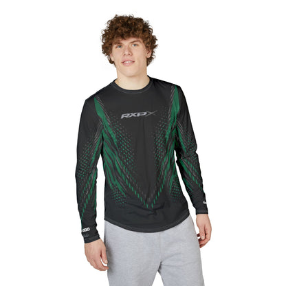 Men's SeaDoo RXPX X-Team Performance UPF Protection UV Long Sleeve Shirt — Apex Racing Green & Carbon Fiber
