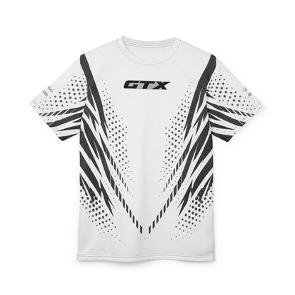 SeaDoo GTX X-Team Cyber Racing Dri Fit Tee — Grey & White All-Over Print