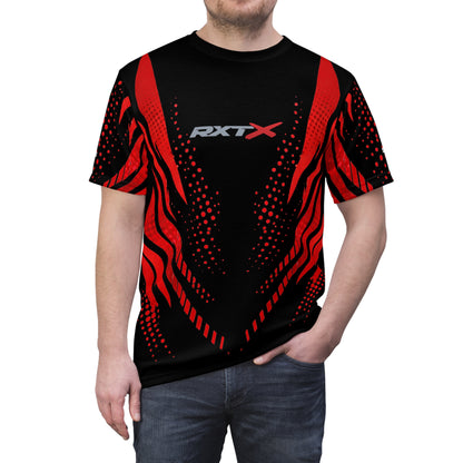 SeaDoo RXTX X-Team Cyber Racing Dri Fit Tee — Red & Black All-Over Print