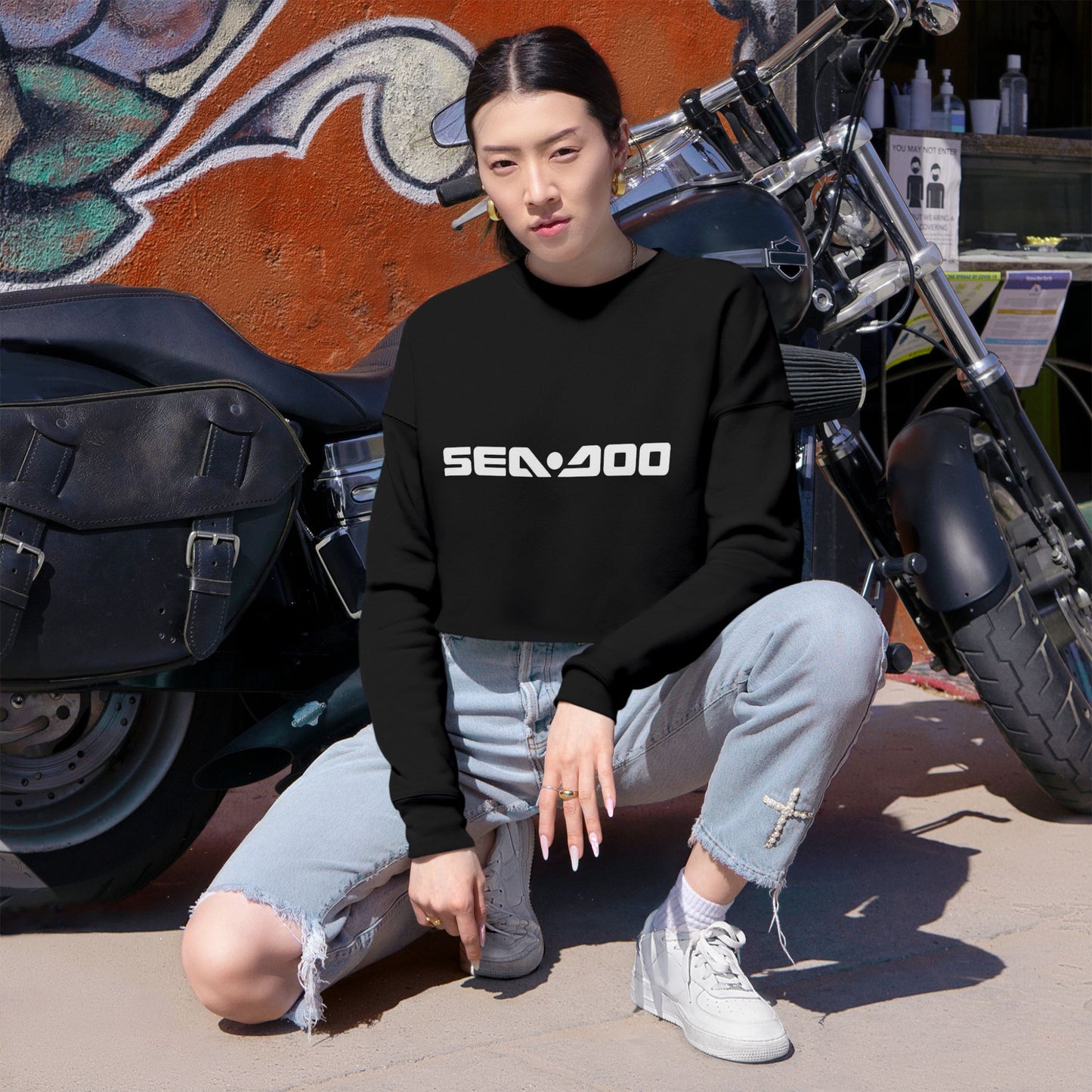 SeaDoo Cropped Sweatshirt | Watersports Jet Ski Apparel