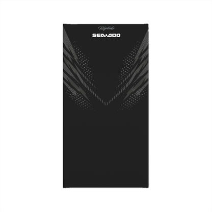SeaDoo RXTX Racing Neck Gaiter — Grey & Black Midweight Face Shield Mask