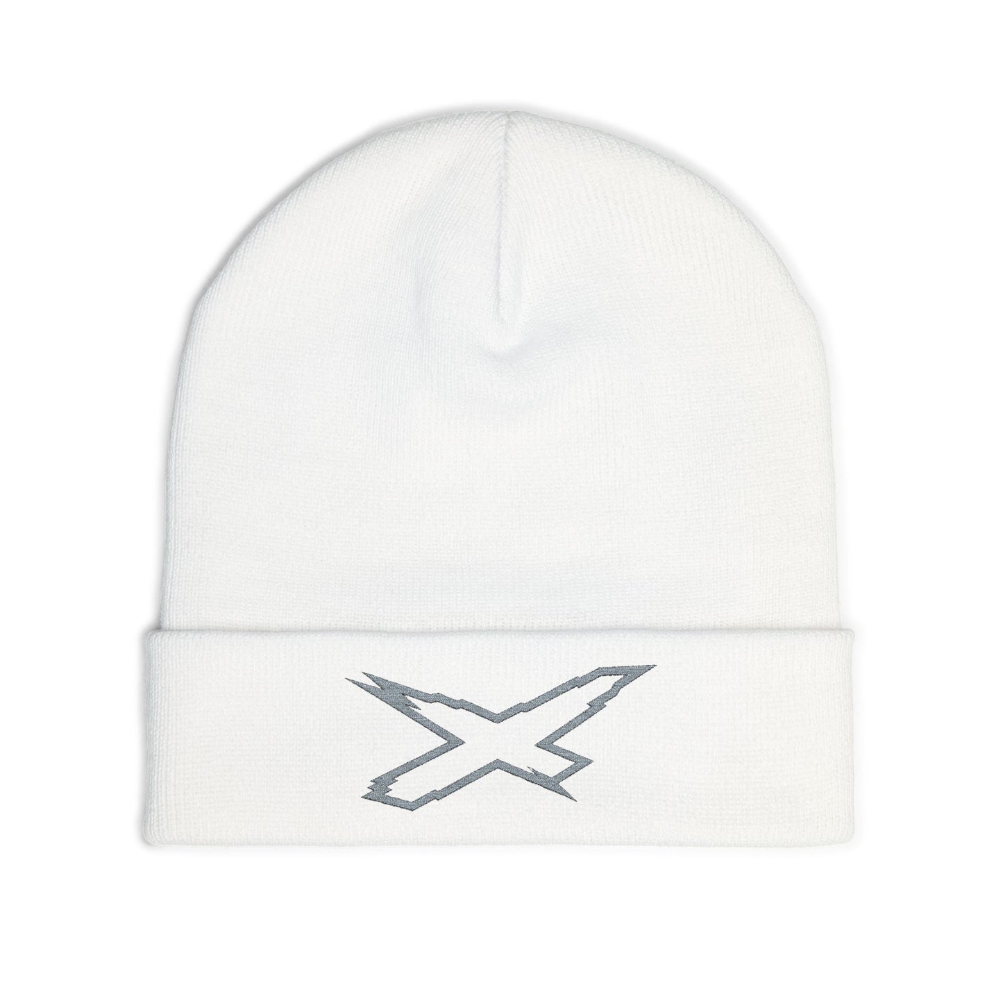 X-Team Knit Beanie — Embroidered Winter Hat Steel Grey