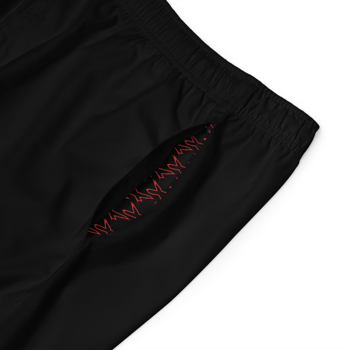 Men's X-Team Performance Board Shorts — Beach Swim Trunks Red/Black
