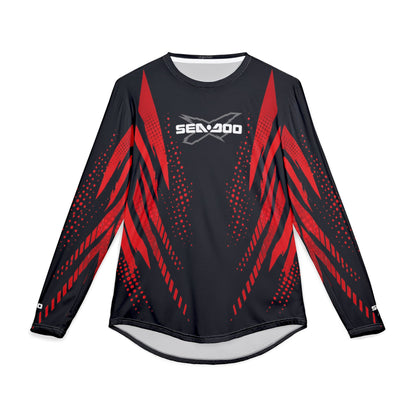 Men's SeaDoo X-Team Performance UPF Protection UV Long Sleeve Shirt — Red