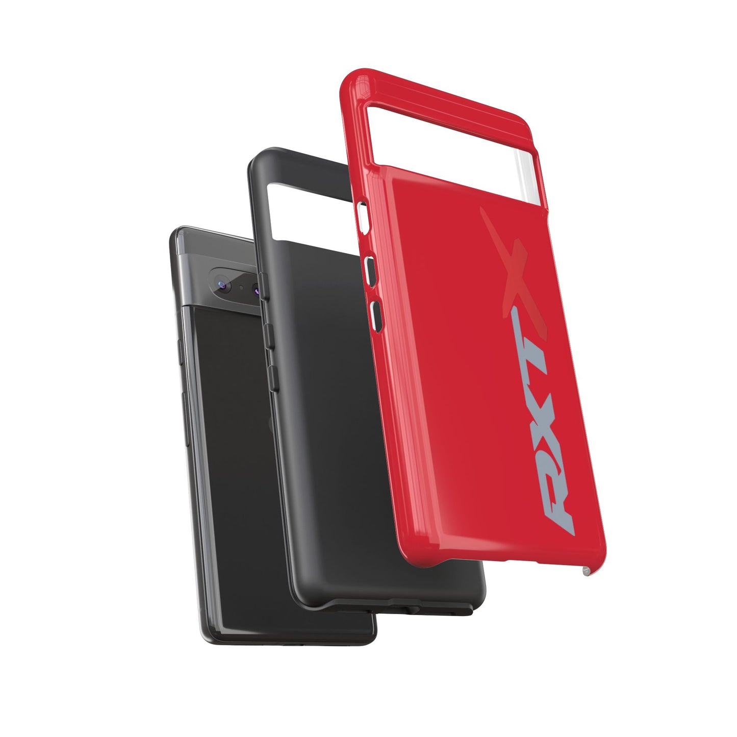 RXTX Tough Phone Case Protective Cover - iPhone Samsung Google Pixel Red