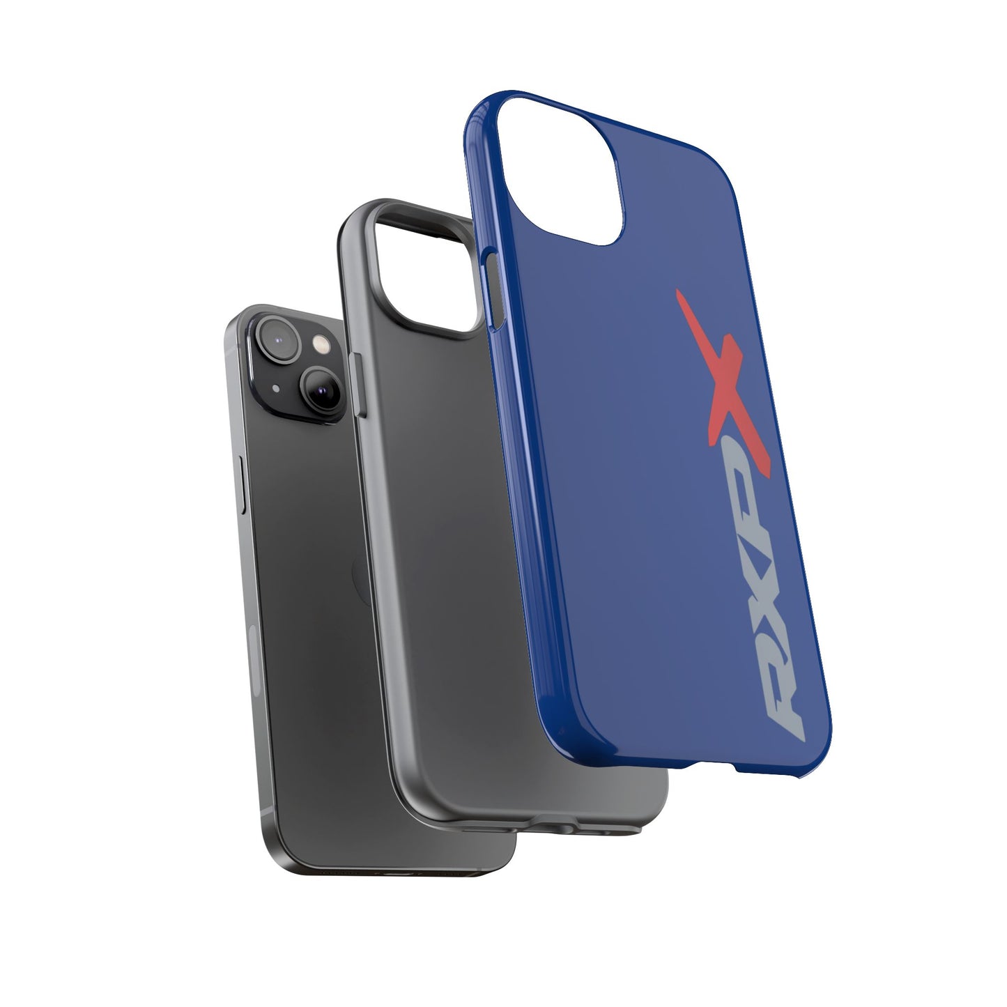 RXPX Tough Phone Case Protective Cover - iPhone Samsung Google Pixel - Dark Blue