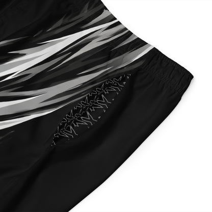Men's SeaDoo X-Team Racing Performance Board Shorts — Quick-Dry Surf & Swim Trunks Grey