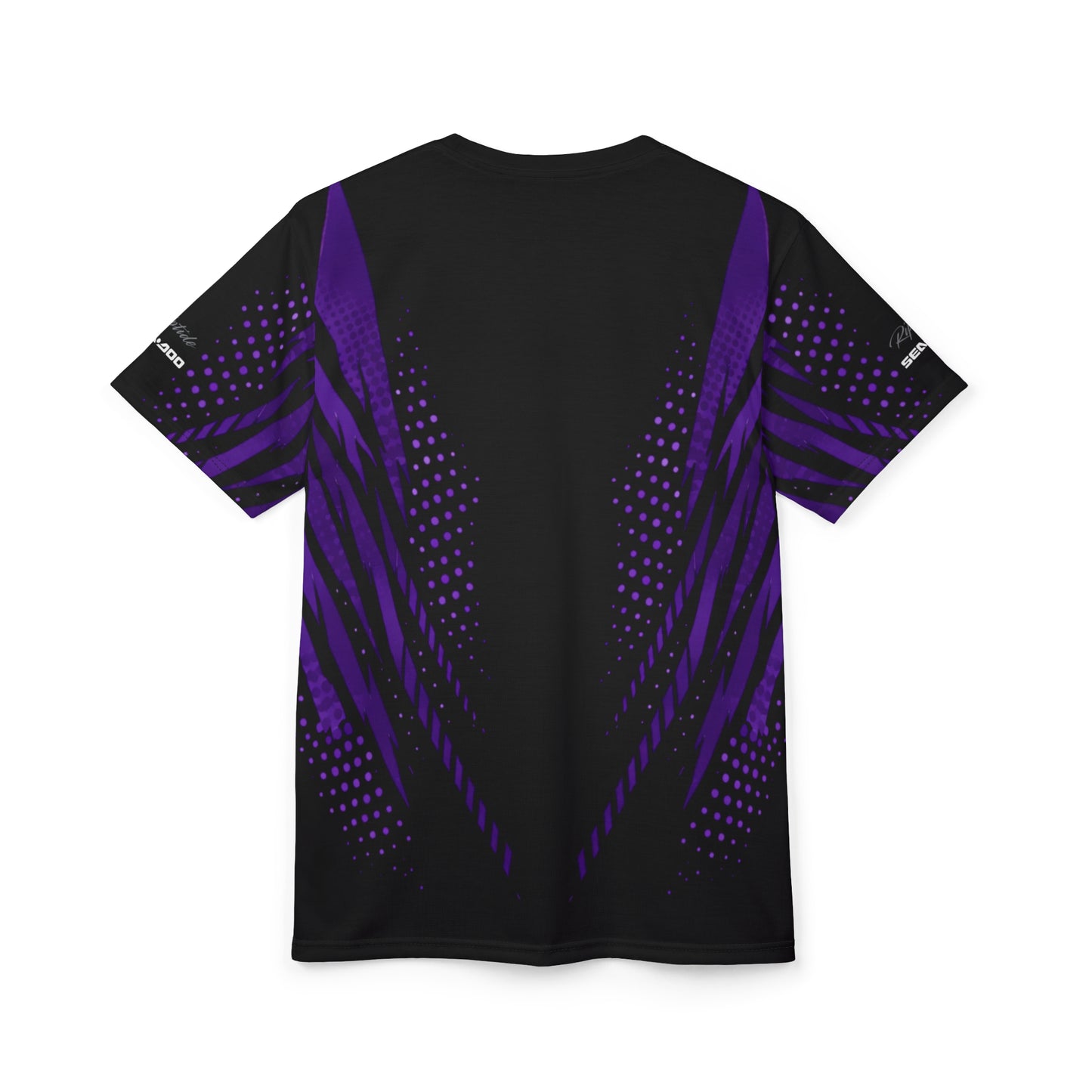 RXPX Cyber Racing Dri Fit Tee — Midnight Purple & Black All-Over Print
