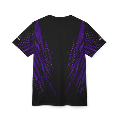 RXPX Cyber Racing Dri Fit Tee — Midnight Purple & Black All-Over Print