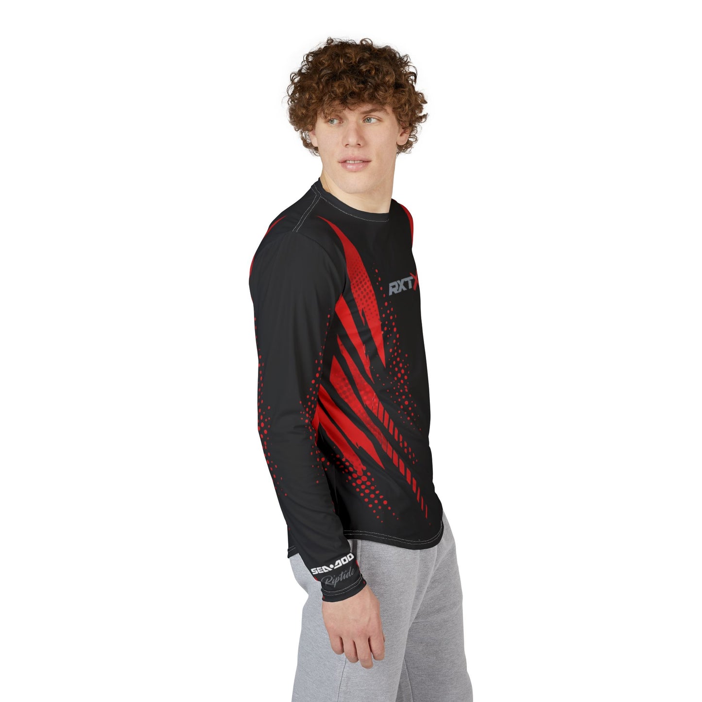 Men's SeaDoo RXTX X-Team Performance UPF Protection UV Long Sleeve Shirt — Red