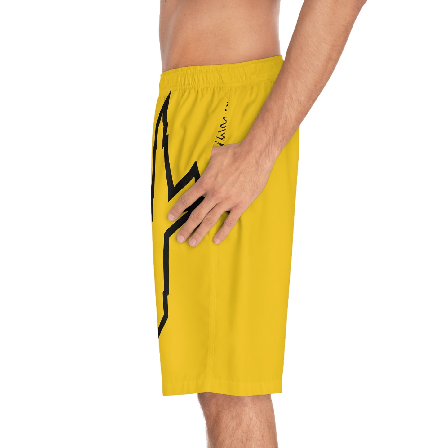 Men's X-Team Performance Board Shorts Loud— Beach Swim Trunks Millenium Yellow