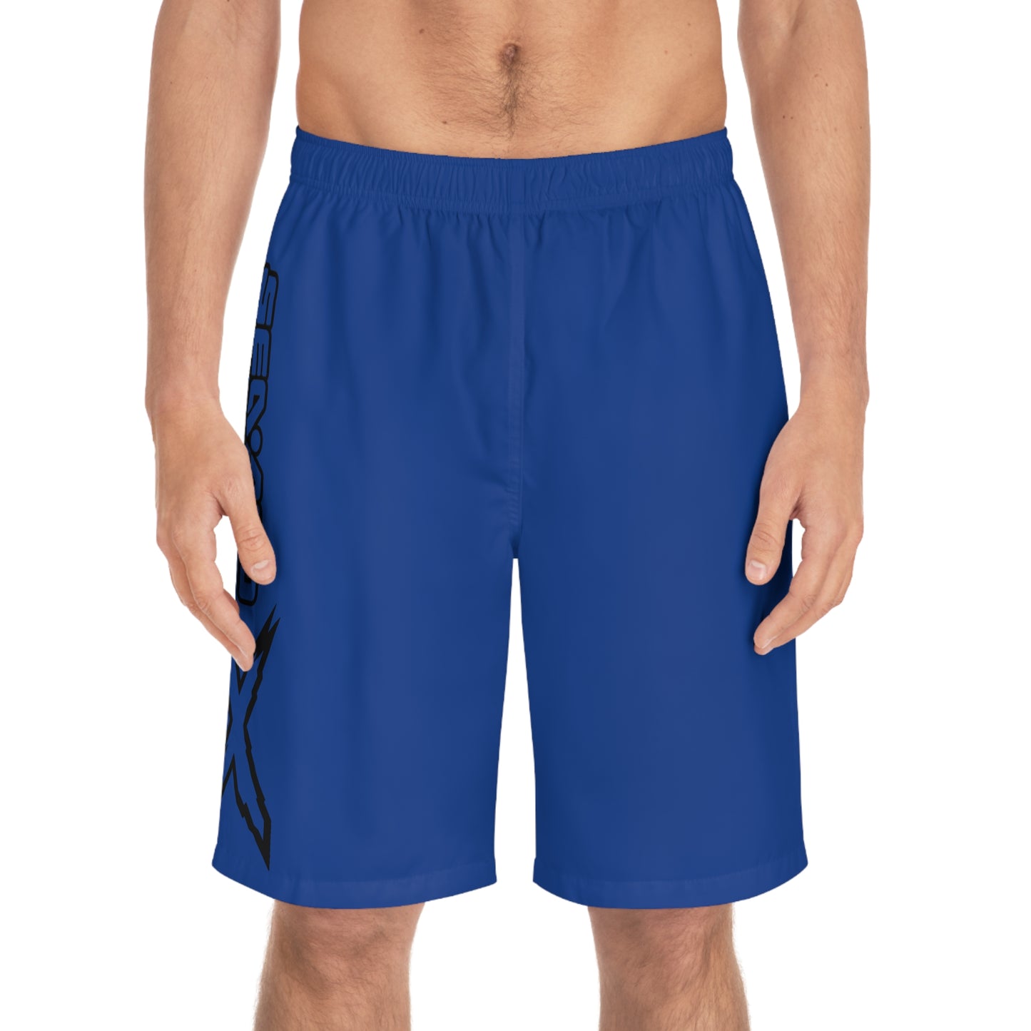 Men's X-Team Performance Board Shorts — Beach Swim Trunks Dark Blue