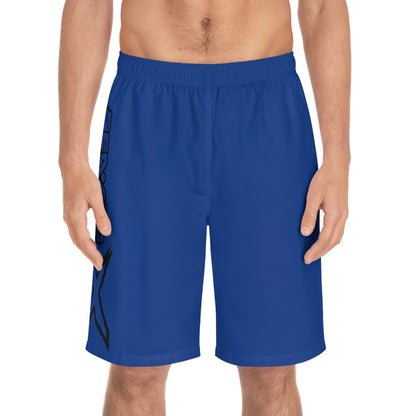 Men's X-Team Performance Board Shorts — Beach Swim Trunks Dark Blue