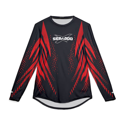 Men's SeaDoo X-Team Performance UPF Protection UV Long Sleeve Shirt — Red