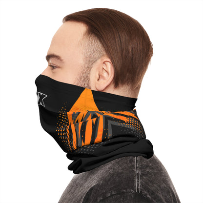 SeaDoo GTX Racing Neck Gaiter — Grey & Orange Midweight Face Shield Mask