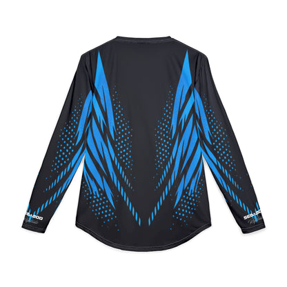 Men's SeaDoo X-Team Performance UPF Protection UV Long Sleeve Shirt — Gulfstream Blue