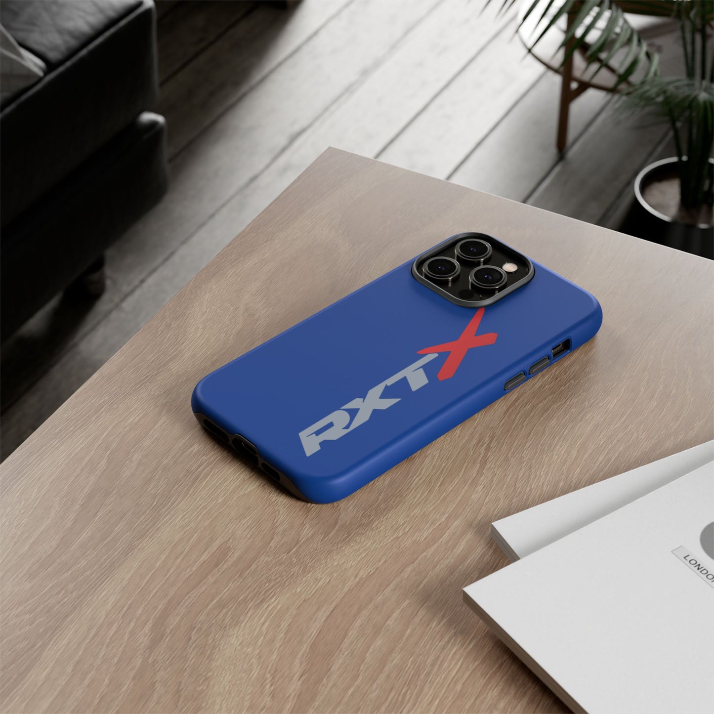 RXTX Tough Phone Case Protective Cover - iPhone Samsung Google Pixel Dark Blue