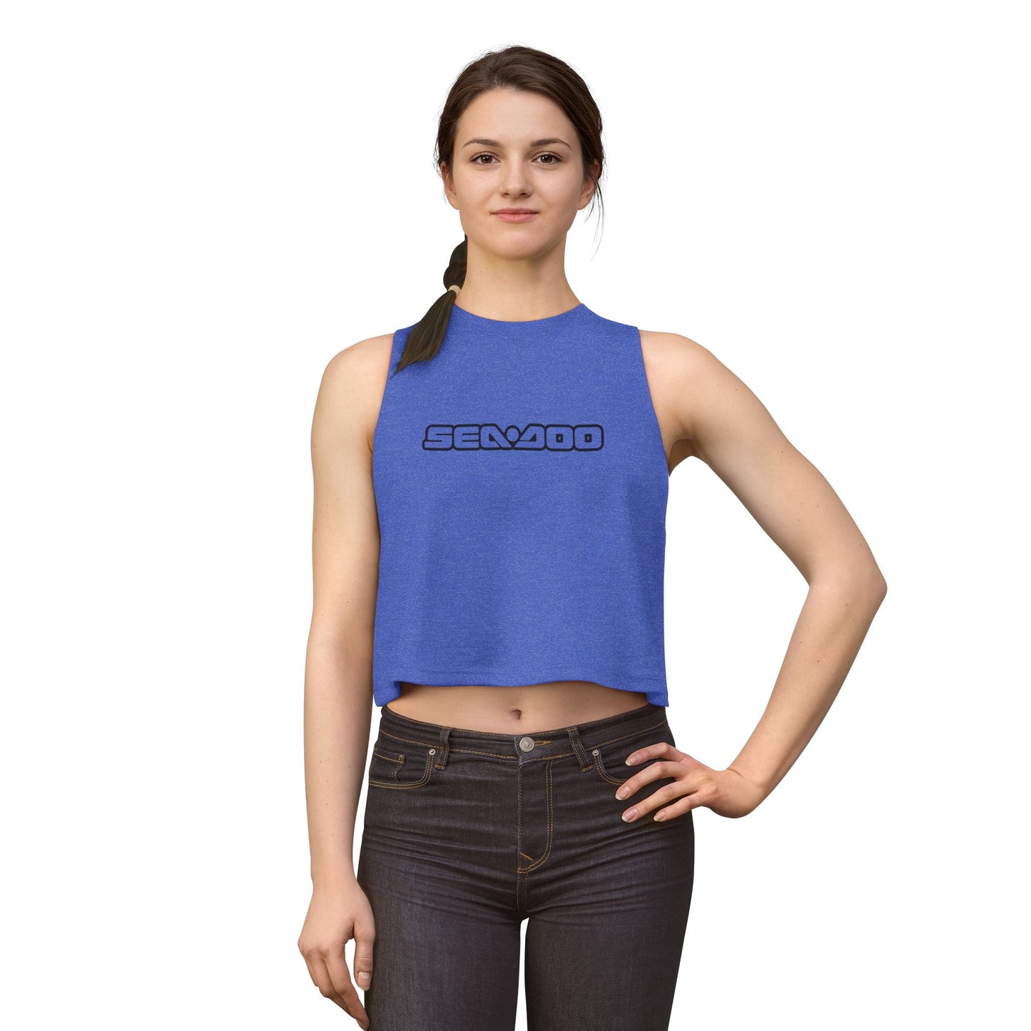 Sea-Doo Crop Top — Retro Watersports Logo Tank for Women