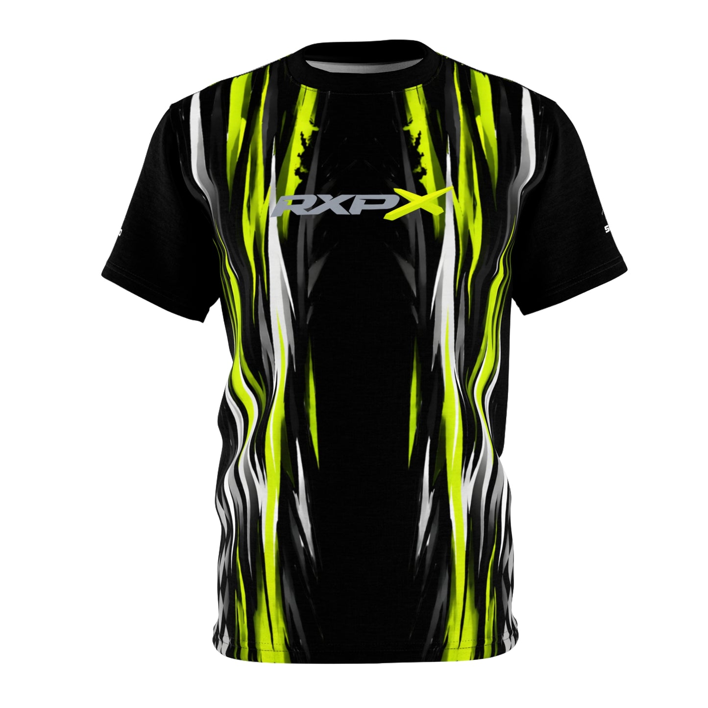 SeaDoo RXP-X Racing Graphic Tee — Manta Green & Black All-Over Print