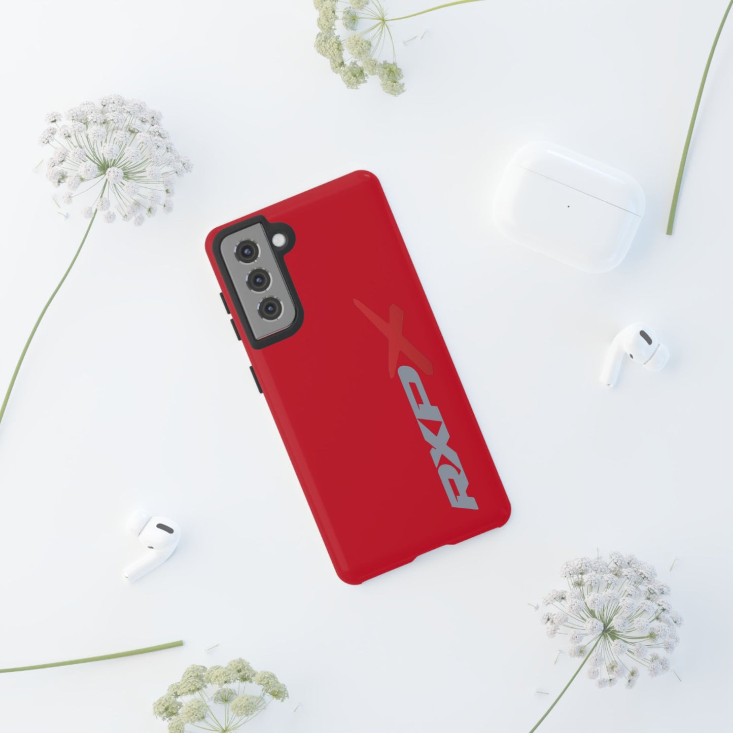 RXPX Tough Phone Case Protective Cover - iPhone Samsung Google Pixel - Red
