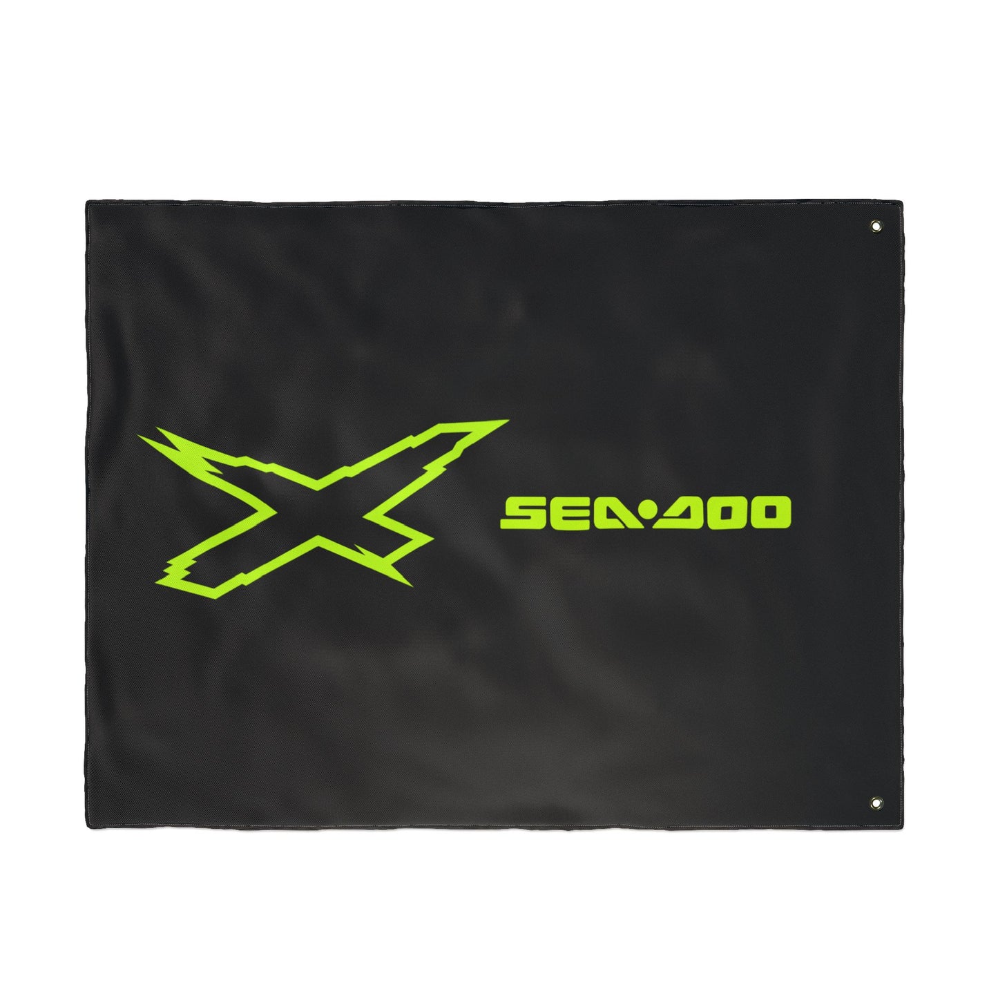 Sea‑Doo X-Team Performance Flag — Double‑Sided Manta Green Watersports Banner