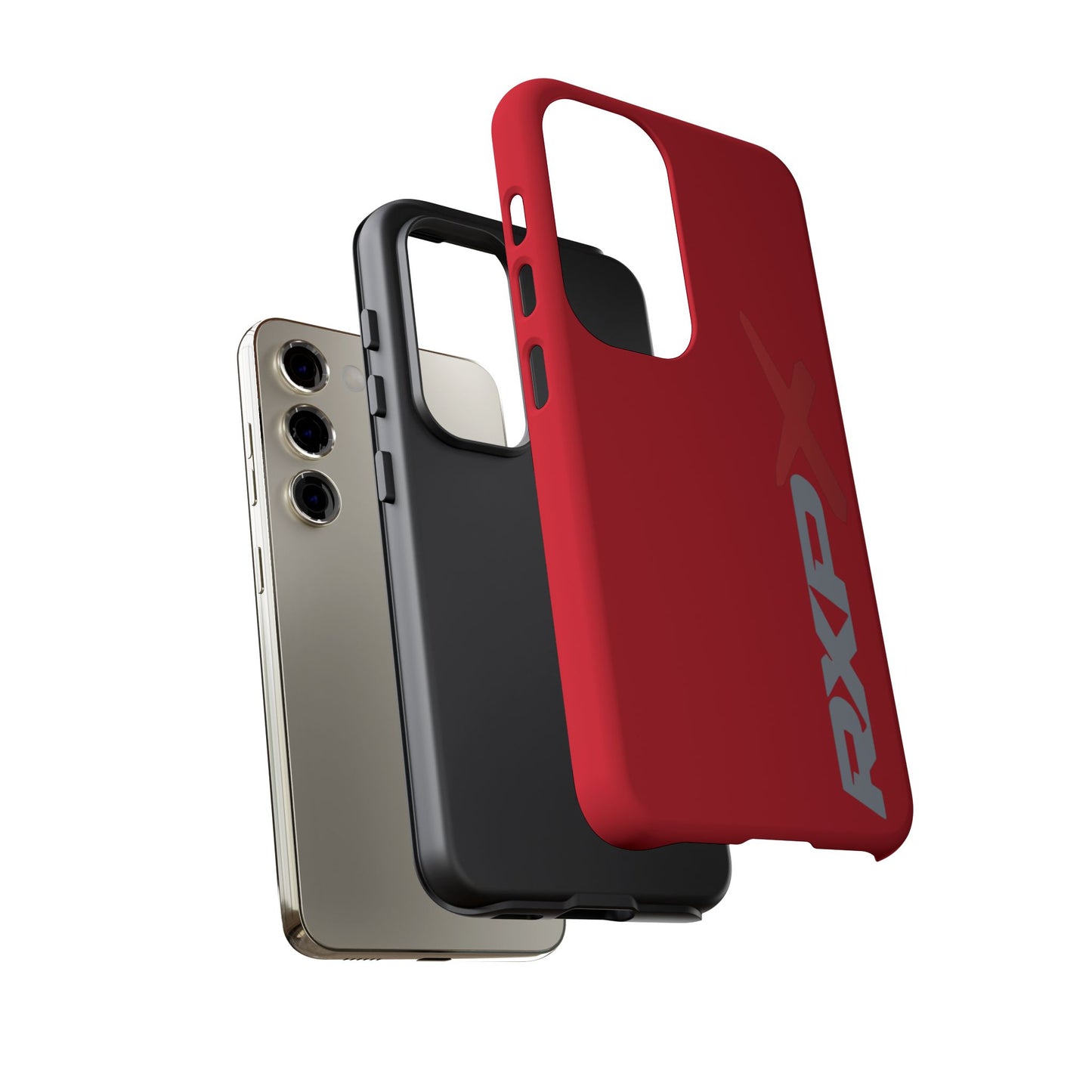 RXPX Tough Phone Case Protective Cover - iPhone Samsung Google Pixel - Red