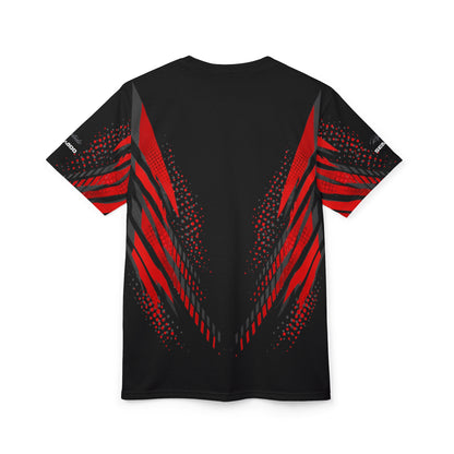 SeaDoo GTRX X-Team Cyber Racing Dri Fit Tee — Grey Red & Black All-Over Print