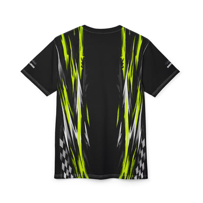 SeaDoo RXT-X Racing Graphic Tee — Manta Green & Black All-Over Print