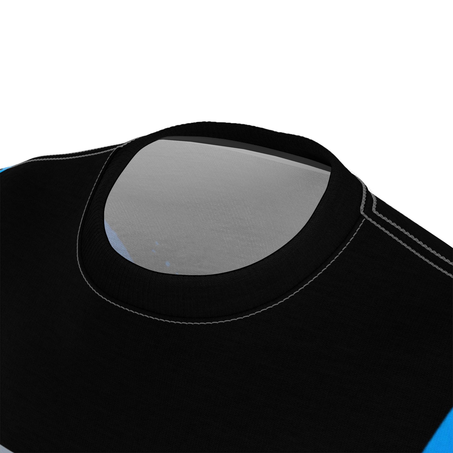SeaDoo RXPX X-Team Cyber Racing Dri Fit Tee — Gulfstream Blue & Black All-Over Print