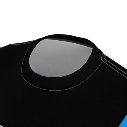 SeaDoo RXPX X-Team Cyber Racing Dri Fit Tee — Gulfstream Blue & Black All-Over Print