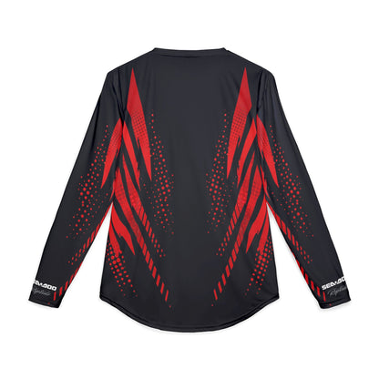 Men's SeaDoo RXTX X-Team Performance UPF Protection UV Long Sleeve Shirt — Red